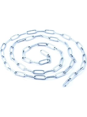 Цепь Fixbox DIN 763, дл. звено, 3 мм, белый цинк, 2 м 204530