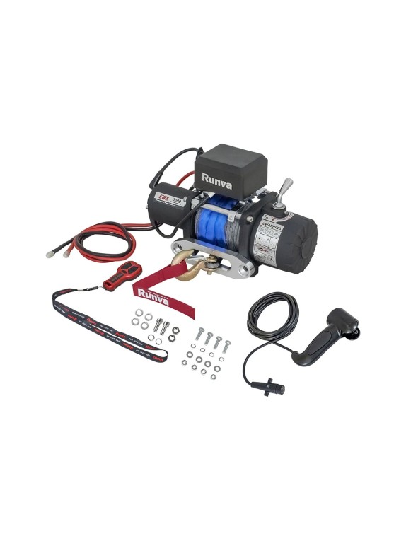Автомобильная электрическая лебёдка RUNVA 12V EWX5000SR 2268 кг синтетический трос EWX5000SR