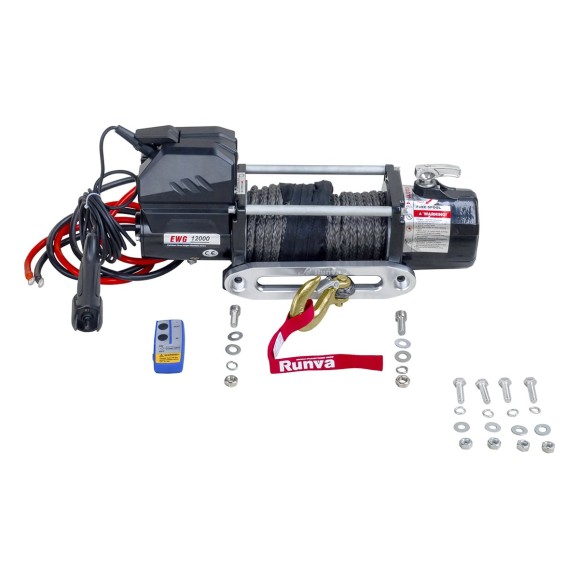 Автомобильная электрическая лебёдка RUNVA 12V Magnum 12000 lbs 5443 кг EWD12000FSR