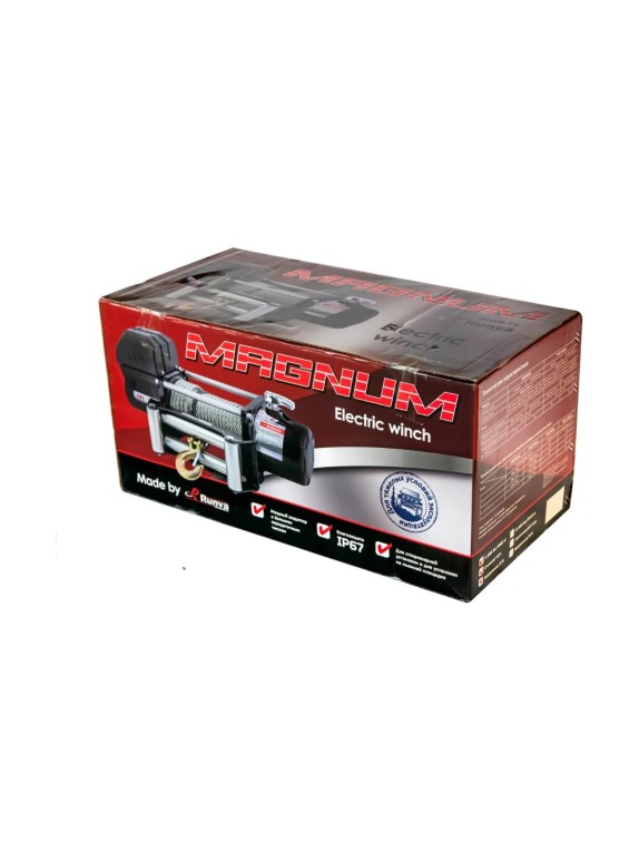 Автомобильная электрическая лебёдка RUNVA 12V Magnum 12000 lbs 5443 кг EWD12000FSR