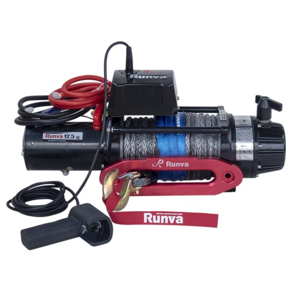 Автомобильная электрическая лебёдка RUNVA 12V 12500 lbs 5670 кг EWB12500SSR