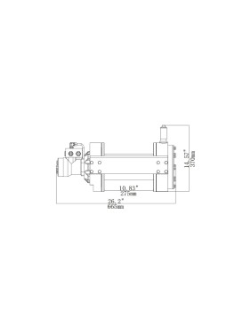 Гидравлическая лебёдка RUNVA 17600 lbs 8000 кг HWH080I