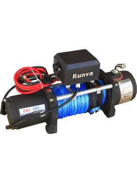 Автомобильная электрическая лебёдка RUNVA 12V 6000 lbs 2500 кг синтетический трос EWX6000SR