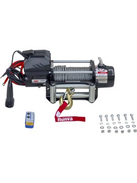 Автомобильная электрическая лебёдка RUNVA 12V Magnum 12000 lbs 5443 кг стальной трос EWD12000F