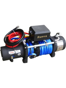 Автомобильная электрическая лебёдка RUNVA 12V 10000 lbs 4500 кг синтетический трос EWX10000SR