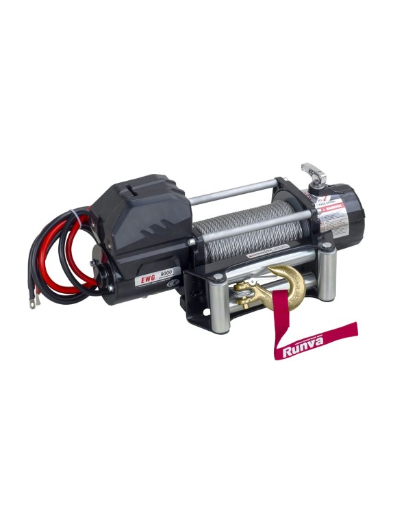 Автомобильная электрическая лебёдка RUNVA 12V Magnum 9000 lbs 4200 кг стальной трос EWG9000U