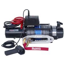 Электрическая лебёдка RUNVA 24V 12500 lbs 5670 кг влагозащищенная синтетический трос EWB12500SSR24V