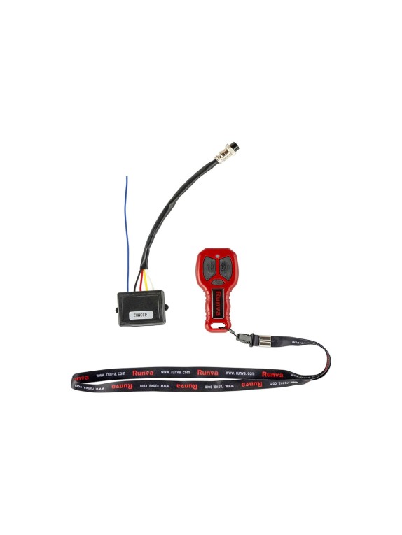 Электрическая лебёдка RUNVA 12V 2500A lbs 1140 кг синтетический трос EWP2500ASR