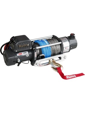 Электрическая лебёдка RUNVA двухскоростная 12V 12000 lbs 5443 кг синтетический трос EWD12000USR