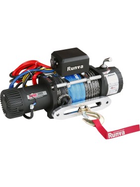 Электрическая лебёдка RUNVA высокоскоростная 24V 9500 lbs 4350 кг EWXC9500SSR24V
