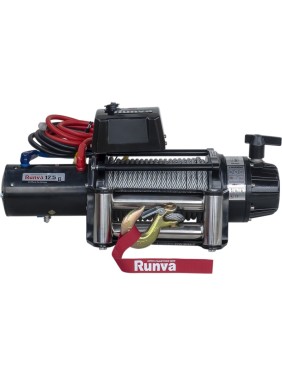 Электрическая лебёдка RUNVA 24V 12500 lbs 5670 кг влагозащищенная EWB12500S24V