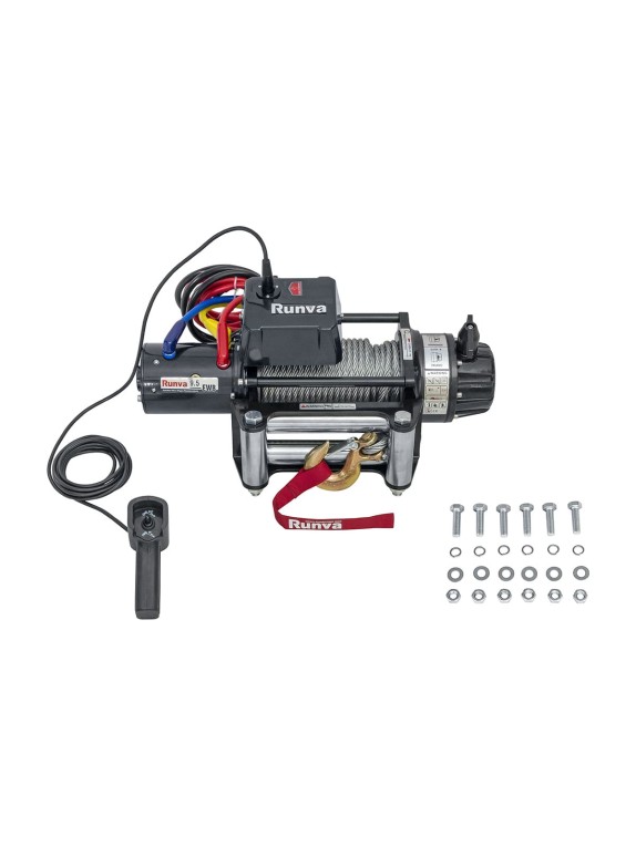 Электрическая лебёдка RUNVA 24V 9500 lbs 4350 кг влагозащищенная EWB9500S24V