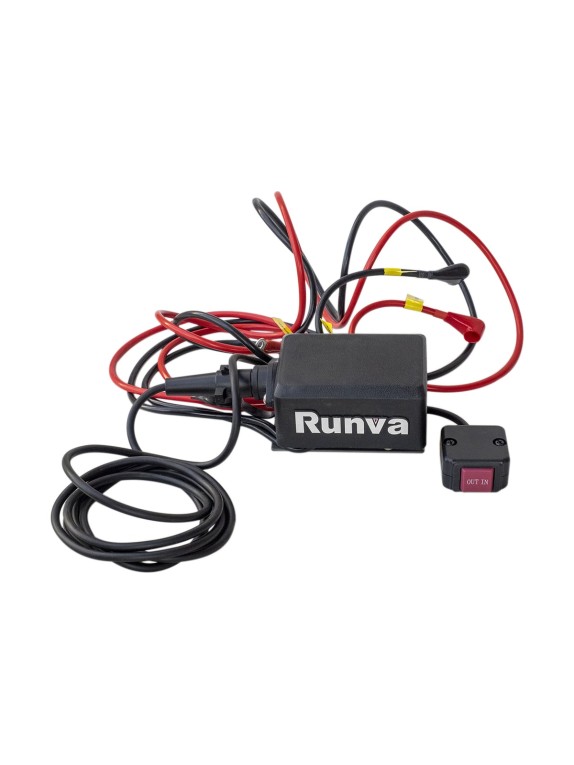 Электрическая лебёдка RUNVA 12V 4500A lbs синтетический трос EWT4500ASR