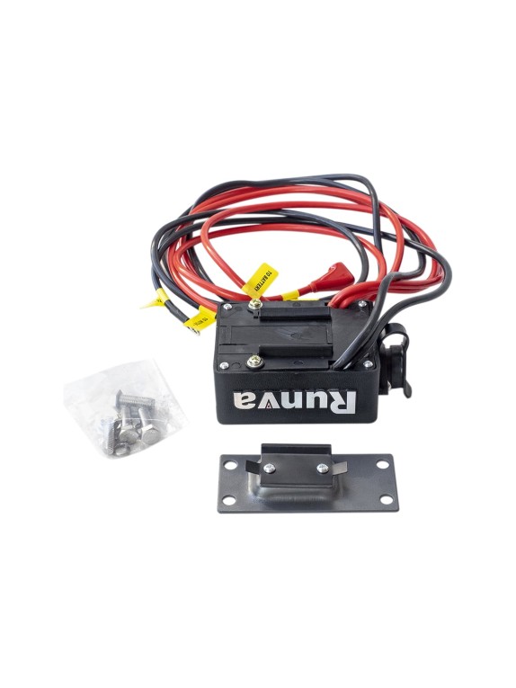 Электрическая лебёдка RUNVA 12V 4500A lbs синтетический трос EWT4500ASR