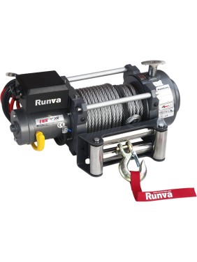 Электрическая лебёдка RUNVA индустриальная 24V 15000 lbs 6800 кг EWN15000U24V