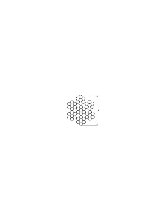 Трос ЦКИ D10, 6x7+IWS, A2, 100 м 68439
