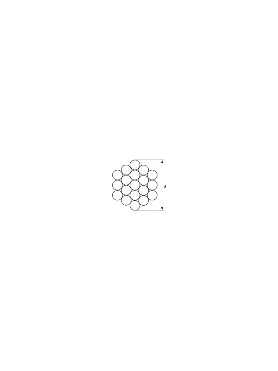 Трос ЦКИ D1, 1x19, A4, 250 м 68418