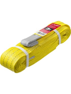 Текстильный петлевой строп ЗУБР СТП-3/3, желтый, г/п 3 т, длина 3 м 43553-3-3