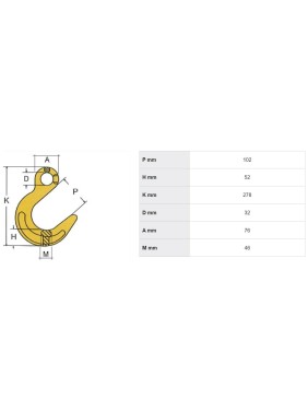 Крюк литейный 8.0 т Haklift VAL16
