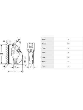 Крюк привариваемый 5.0 т Haklift KAKO05