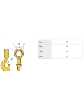 Крюк скользящий 2.0 т Haklift LIUA78