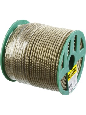 Стальной трос в полимерной оболочке STAYER d=5 мм, L=100 м 30410-50