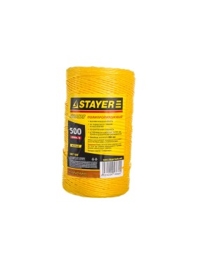 Полипропиленовый шпагат 500 м желтый STAYER 50077-500
