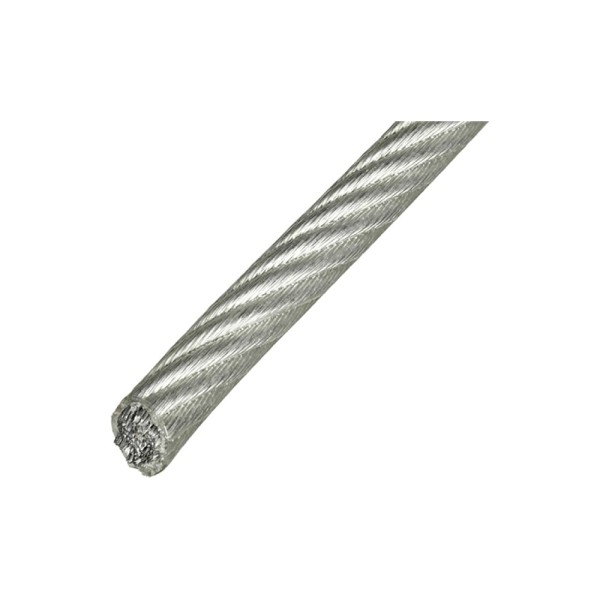 Стальной трос в ПВХ оплетке МЕТАЛЛСЕРВИС DIN 3055, 2/3, 200 м 1230972