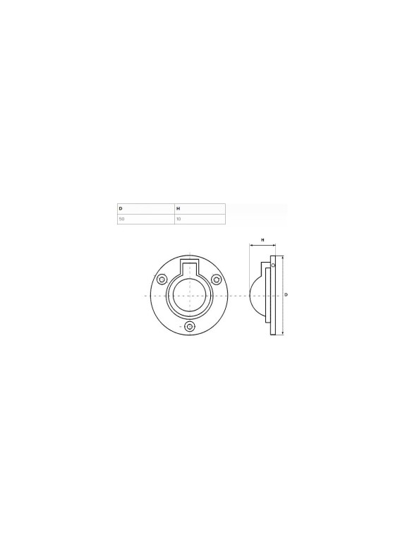 Подъемное кольцо ЦКИ M8441, D50, A4, 5 шт. 72490