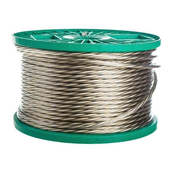 Стальной трос в ПВХ оплетке BEFAST DIN3055 4/5, 100 м TCPVC0405100S