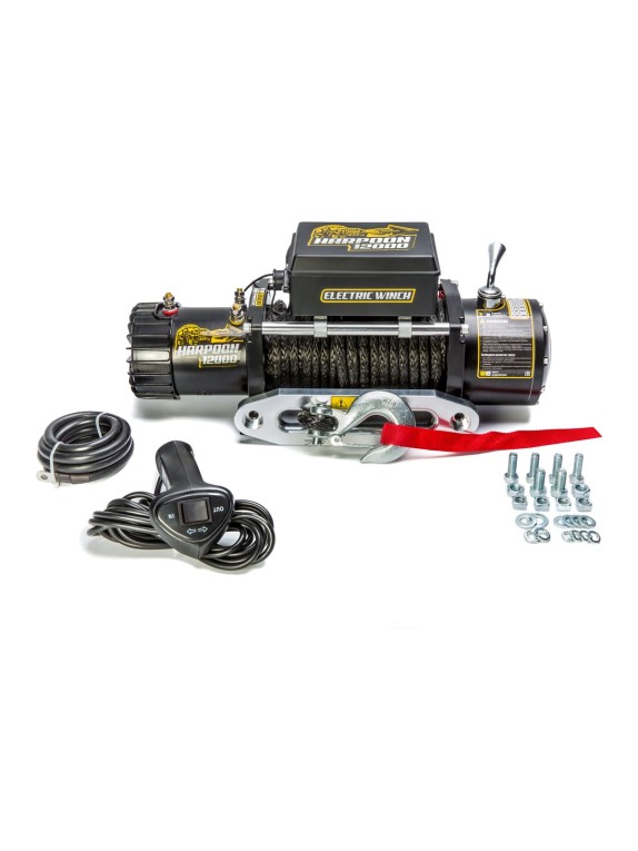 Автомобильная лебедка Harpoon 12000 12 В, с синтетическим тросом W1991