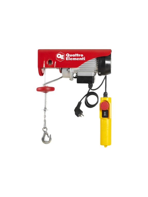Электрическая таль QUATTRO ELEMENTI TL-250 550 Вт, 125/250 кг, трос 12 м, блок полиспаст в компл. 793-688