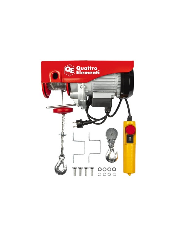 Электрическая таль QUATTRO ELEMENTI TL-500 1100 Вт, 250/500 кг, трос 12 м, блок полиспаст в компл. 793-695