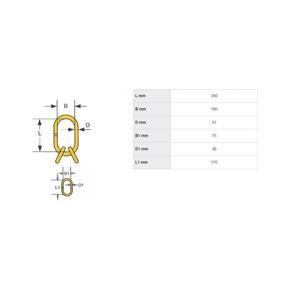 Подъёмные звенья HAKLIFT для 3- и 4-ветвевых цепных строп NRLI22