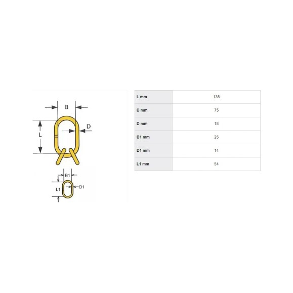 Подъёмные звенья HAKLIFT для 3- и 4-ветвевых цепных строп NRLI6