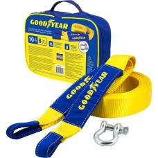 Динамическая стропа Goodyear рывковая, с шаклом, 10 тонн, 8 метров GY004013