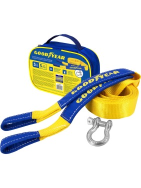 Динамическая стропа Goodyear рывковая, с шаклом, 5 тонн, 5 метров GY004011