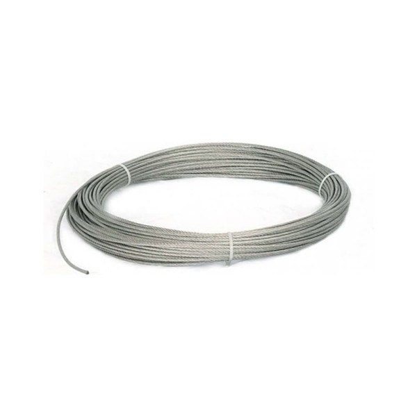 Трос DINFIX D-6, DIN 3060, А2 нержавеющий, 7x19, мягкий, 100 м 00-00002694
