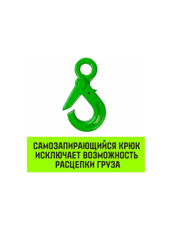 Крюк самозапирающийся с проушиной 16-Т8 кл, 8.0 Т HITCH SZ071268