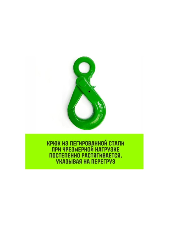 Крюк самозапирающийся с проушиной 16-Т8 кл, 8.0 Т HITCH SZ071268