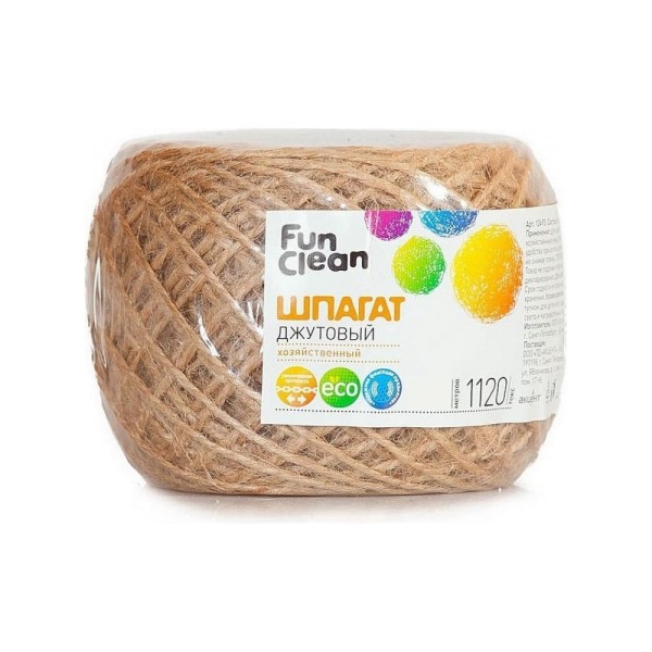 Джутовый шпагат Fun Clean 1120 текс, 50 м 12492