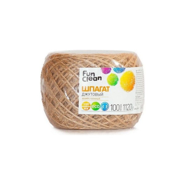 Джутовый шпагат Fun Clean 1120 текс, 100 м 12493