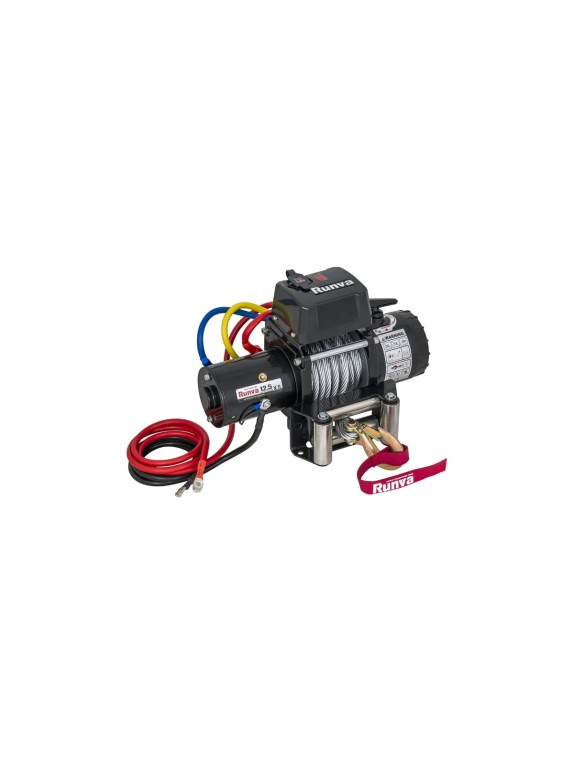 Электрическая лебёдка Runva 12V 12500 lbs 5670 кг короткий барабан стальной трос 12.5XS