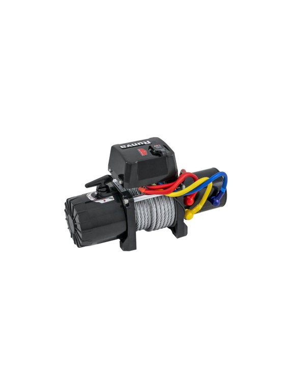 Электрическая лебёдка Runva 12V 12500 lbs 5670 кг короткий барабан стальной трос 12.5XS