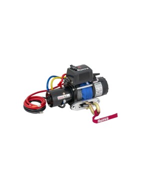 Электрическая лебёдка Runva 12V 12500 lbs 5670 кг короткий барабан синтетический трос 12.5XSSR