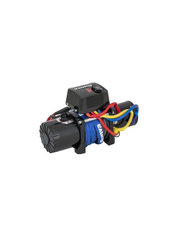 Электрическая лебёдка Runva 12V 12500 lbs 5670 кг короткий барабан синтетический трос 12.5XSSR