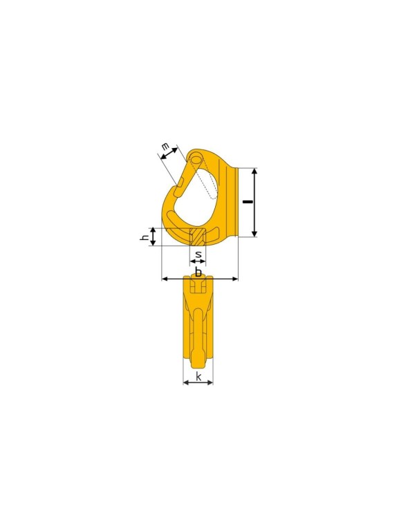 Крюк приварной тип G-80 Q 8.0 т TEHNOLIFT 4687202159185