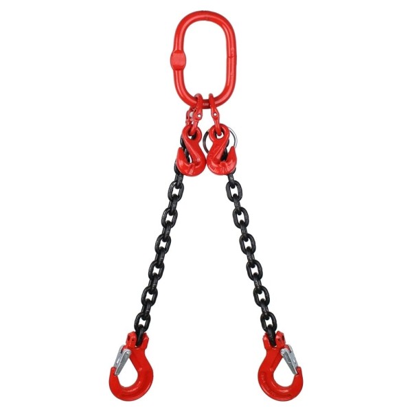 Цепной двухветвевой строп с укоротителем ТРАСТ 2СЦ 8,0 тн, 1000 мм, 8 класс 4687202684267