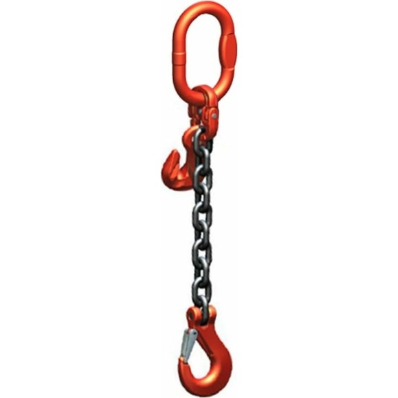 Цепной одноветвевой строп ТРАСТ 1СЦ 5,3 т, 5000 мм, 8 класс (с укоротителем) 4687202683741