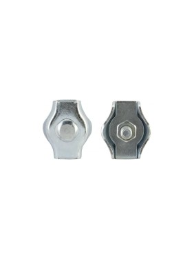 Зажим для стальных канатов BEFAST одинарный SIMPLEX, цинк, 4, 50 шт. SI450S